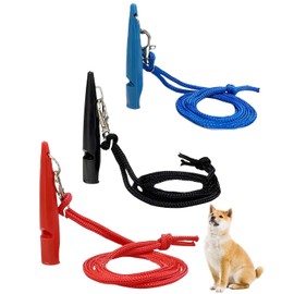 ZEXIJOW 3-piece dog whistle recall set, ideal for training and calming dogs, dog whistle with adjustable strap, high-quality training and training tools for dogs