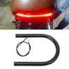 Acouto Motorcycle Rear Seat Frame Hoop with LED Tail Brake