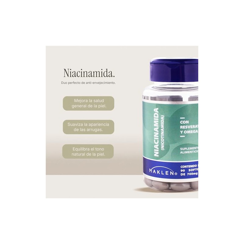 Niacinamida con Resveratrol (90)