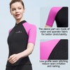 Wetsuit Top Women Short Sleeve Front Zip Wetsuit Jacket 1.5mm