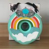 Doughnut Bottle 380ML Cute Leakage Proof Portable BPA Free Silicone