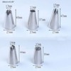 Pommee (1 Set of 5 Large Nozzles for Baking, Made