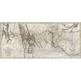 Historic Map - A Map of Lewis and Clark's Track, Across The Western Portion of North America, from The Mississippi to The Pacific Ocean, 1814, William Clark - Vintage Wall Art 44in x 20in