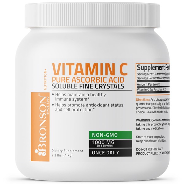 Vitamin C Powder Pure Ascorbic Acid Soluble Fine Non GMO