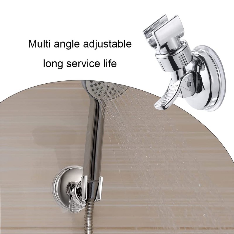 2 Pcs Shower Head Holder Adjustable Suction Cup Shower Head