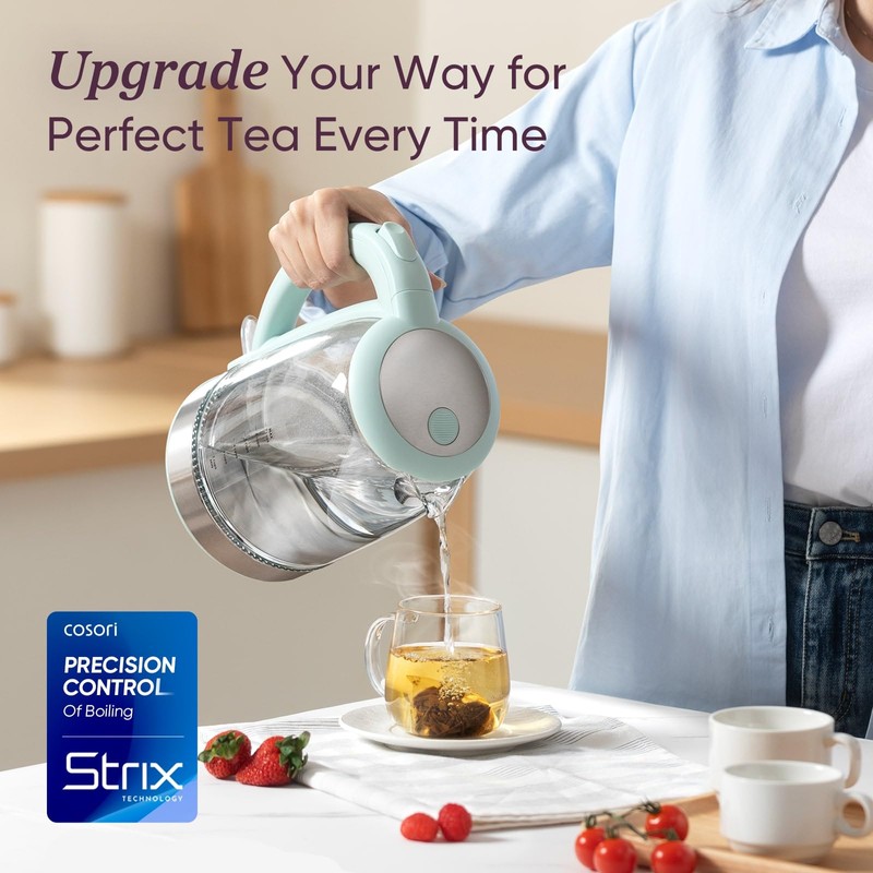Cosori Electric Kettle, No Plastic Filter & Spout, Tea Kettle