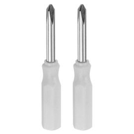 sourcing map 2Pcs PH1 Mini Phillips Screwdriver 3mm Magnetic Cross Head 45mm Length for Small Appliances Repairs, White
