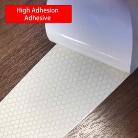 APT Dot Reflective Tape C2, High Intensity Grade, Red White for Trailers, Car, Bike. Safety Reflective Tape (Red/White, 7" X 25Ft)
