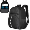 2 Ball Bowling Backpack,Bowling Ball Bag with Shoe Compartment &