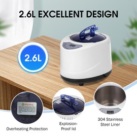 VARIPOWDER Sauna Steamer Machine 2.6L Steam Generator Portable Steam Sauna for Home with Remote Control Steam Cup Home Spa Sauna Accessories