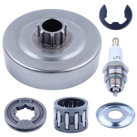 Adefol 3/8" 7T Chain Drive Clutch Drum Rim Sprocket Needle Bearing for Stihl 017 018 MS170 MS180 MS 180 170 Chainsaw