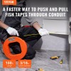 Vevor Cinta De Pescado, 100pies 3/16 Pulgadas Extractor De Alambre
