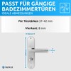 lockzz Door Handle Set Nuremberg Stainless Steel Matt Brushed -