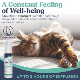 signs Secure Cat Transport, Water Based Calming Travel Spray, Naturally Supports Calm and Well-Being, Naturally Relieving Anxiety and Stress