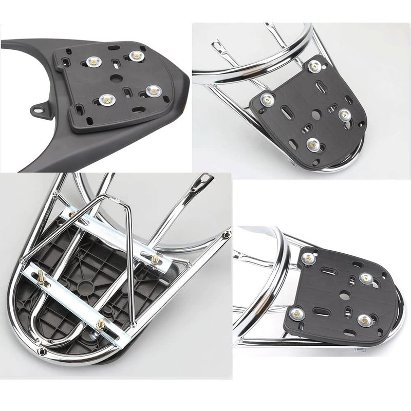YehVeh Motorcycle Top Case Mounting Plate Adapter with Screws Hardware