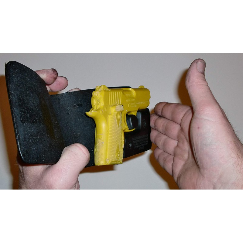 Wallet Holster for Full Concealment - Kimber Micro 380 (Black,