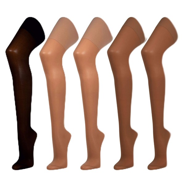 Disée Pack of 5 Support Tights 40 Denier Pearl 40-42,