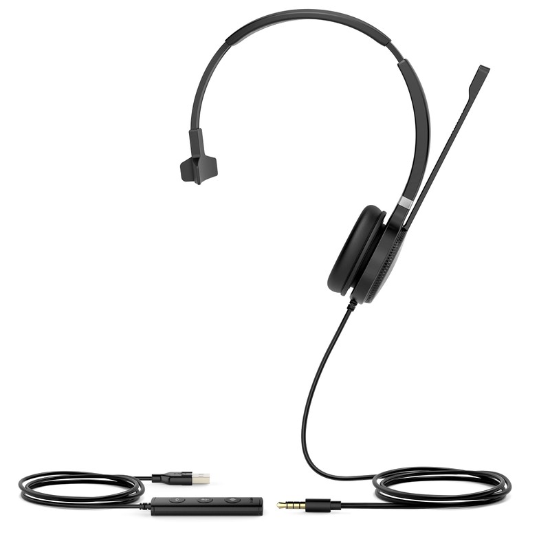 Yealink UH34 SE Mono UC USB-A Monaural Headset with Noise
