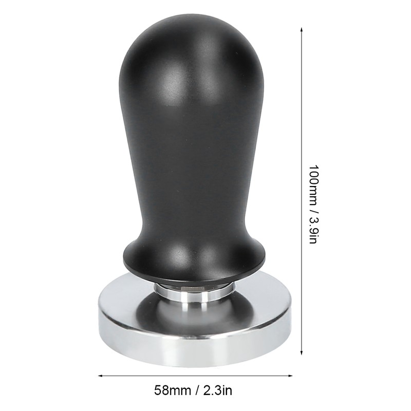 Stainless Steel Coffee Tamper Tool Elastic Powder Press with Spring