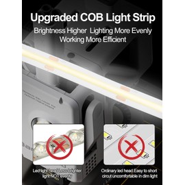 3D Printer Accessories 24V COB Light Bar Kit for Bambu Lab A1 Mini Accessories: COB Light Bar with Switch, Flexible Uniform Light with High Density (Only for Bambu Lab A1 Mini)