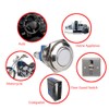 ESUPPORT Car 16mm Momentary Stainless Metal Push Button Switch Pack