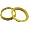 4x Centring Rings 72.5-66.6/72.5 to 66.6 Yellow