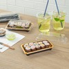 Restaurantware Sushi Containers, Pack Of 100 Plastic Disposable Rectangle Sushi