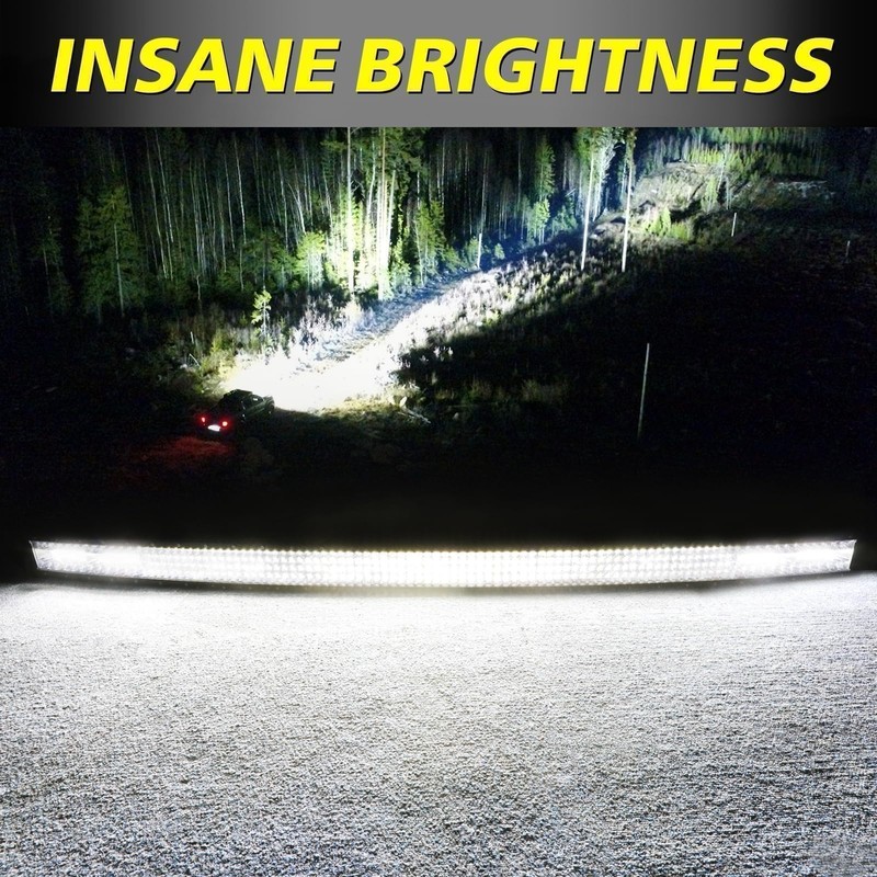 54 Inch Curved LED Light Bar, AKD Part 396W Quad