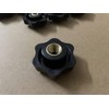 Oneyijun 10 Pcs M10 Head Diameter 38mm Black Plastic Star