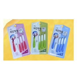 Advanced Interdental Brush Portable Disposable Refill Household Luxury 2-4 toothbrushes (fine bristles 0.8) ss 5ea