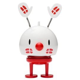 Hoptimist - Medium Birthday Bumble - White - Plastic - Height 14 cm