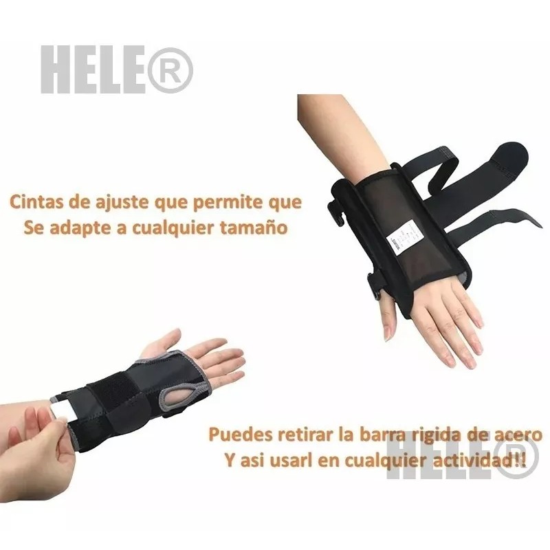 Hele Muñequera Rigida Ortopedica Deportes Rehabilitacion Ferula