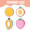 LAKJUOZ 4 Piece Bath Sponge Set Fruit Shape Kids Baby