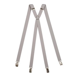 Olata Classic X Shaped Braces with Clips - 2cm Wide, lightgrey, Unit size