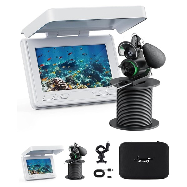 FourQ Underwater Fishing Camera,Fishing Camera Ice vexilar Fish find 4.3inch