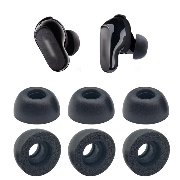 Klowcok Memory Replacement Foam Eartips for Bose QuietComfort Ultra, Earbuds
