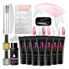 Kit De Uñas De Gel Polivinílico Con Kit Poligel De