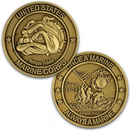 United States Marine Mascot Challenge Coin