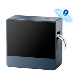 EazeID Label Maker Machine with-Tape P780BT Bluetooth Rechargeable Label Maker Machine-Portable, Auto Cutting, Connect PC & Phone, Create with BZ Label up to~1 inch, Perfect for Office & Businesses