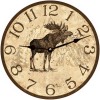M. Dallas Co. Rustic Moose Clock - 23" Clock