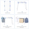 YUBELLES Clothes Drying Rack, Gullwing Laundry Rack, Collapsible, Space-Saving Laundry