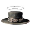 Fashion Flat Top Wool Hat Solid Color Wool Top Hat