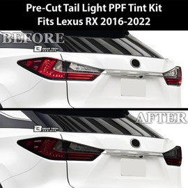 BOGAR TECH DESIGNS Full Headlight Taillight Tint Kit Compatible with Lexus RX 2020-2022, Dark Smoke