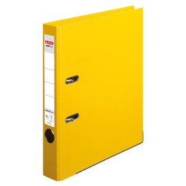 Herlitz Ring Binder – Yellow 10834778 Polypropylene (PP) (Polypropylene (PP) Ring Binders, A4, 5 cm, Yellow)