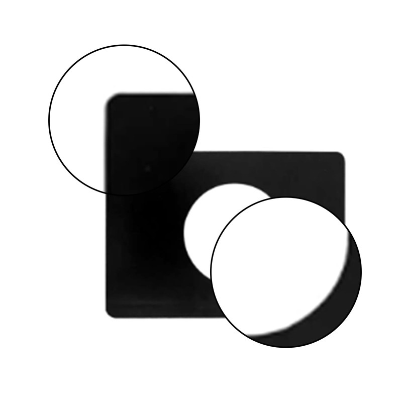 6 PCS Door Knob Plate, Matte Black Door Lock Repair