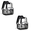 BORMELUN Clear Backpack Transparent Bookbag See-Through Stadium Concert approved Men