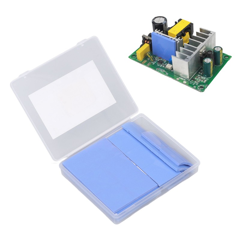 50Pcs CPU Thermal Pads Silicone Shock Proof Insulation Cuttable Thermal