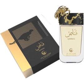 Qannas Eau de Parfum, For Men Luxury Fragrance with Gold Panther Design, Black and Gold 90ml