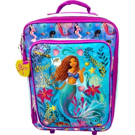 Fast Forward Kid's License 16" Soft Side Wheeled Pilot Case- Rolling Luggage (Little Mermaid)