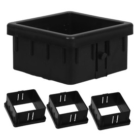 GRIRIW 4 Pcs Fitness Equipment Replacement: Hollow Tube Slide Sleeve Parts for Exercise Machines Square Tube Sleeve Insert for Home Gyms